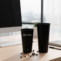 Gobelets en plastique jetables transparents, légers, empilables et recyclables pour fêtes, cafés, traiteurs, fournitures en gros, étanches et résistants au congélateur
