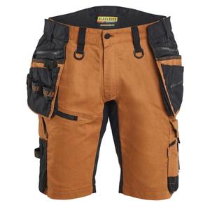 Blaklader กางเกงขาสั้นช่างฝีมือ197211494099C60, กางเกงทำงาน7330509951552สีดำสนิมยืดสองทาง - Product Image 1