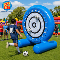 Jeu de fléchettes de football gonflable pour enfants et adultes, château gonflable interactif d'extérieur, jeu de carnaval gonflable, taille personnalisée