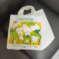 Sac de shopping en plastique imprimé avec logo, sac fourre-tout en plastique, en stock