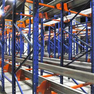 Sistema di scaffalature per pallet a movimentazione primario-secundario (FIFO) per magazzini automatizzati, scaffalature per stoccaggio, scaffalature impilabili, scaffalature per celle frigorifere, scaffalature a navetta radio. - Product Image 3