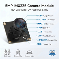 Cámara USB Superior de 5MP IMX335, 2592x1944, Gran Angular de 120 Grados, Gran Apertura, 1/2.8 Pulgadas, Compacta, Plug and Play, para Robótica, OEM, ODM