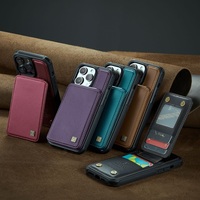 Vente en gros étui de téléphone portable en cuir PU porte-cartes magnétique étui de protection portefeuille pour iphone 16 pro max 15 14 13 12