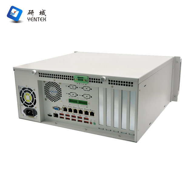 LGA1150 4U ATX Industrial PC Server PCIe Slots 6 RS232 DB9 Serial Win10 11 Rack Mount Wide Temperature YENTEK in Stock