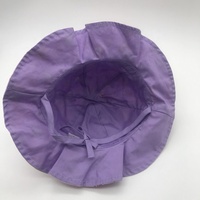 Sombrero de Pescador para Niñas 100% Algodón, Lindo Estampado Floral de Mariquita con Lazo, Transpirable, para Bebés y Niñas Pequeñas, para Verano, Playa, Fiestas al Aire Libre, Protección Solar