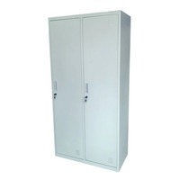 Armoire de bureau métallique réglable, structure KD, armoire de rangement en acier, grande capacité, armoire de classement verrouillable en acier