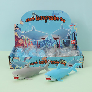 Shark Kneading Music Decompression Toy Creative Shark Doll Slow <b>Rebound</b> Doll Ornaments Office Decompression Artifact - Product Image 4