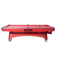 Table de billard en bois série Diamond de 9 pieds, modèle Mace 8 pieds, pour billard et snooker, avec ardoise Dakota, incluant les billes de snooker et de billard