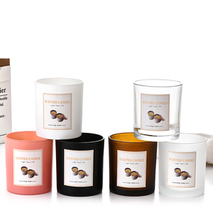 Bocaux à bougies <span class=keywords><strong>en</strong></span> <span class=keywords><strong>verre</strong></span> de luxe de haute qualité personnalisables exclusifs de 4 oz, 6 oz, 8 oz, 12 oz <span class=keywords><strong>pour</strong></span> la fabrication de bougies, récipient à bougies avec couvercles - Product Image 2