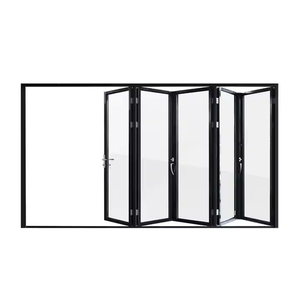 Chất lượng cao hiện đại nhôm Bi-Fold Patio cửa hoàn thành bề mặt gấp accordion tường kính - Product Image 2