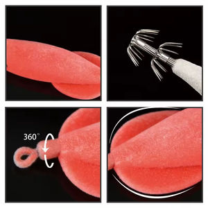 SKM calidad 8,5G agua salada pulpo modelo calamar señuelo Jig <span class=keywords><strong>Egi</strong></span> calamar Jig chino colorido flotante <span class=keywords><strong>Sutte</strong></span> calamar Eging Jigs - Product Image 4