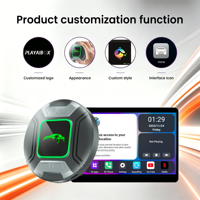 PlayAiBox Qualcomm 6350 Android 15, Caja Inalámbrica Carplay con IA, 8GB+128GB, Gran Cantidad de Aplicaciones, Caja de Video, Adaptador Inalámbrico para Youtube/Netflix