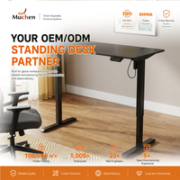 Bureau debout électrique ergonomique et réglable en fer, durable, avec station de travail pour dropshipping, idéal pour usage commercial