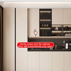 Nordic Style Chinese Vintage Wooden Sideboard Buffet <b>Cabinet</b> for Dining & Kitchen <b>with</b> <b>Wine</b> <b>Rack</b> - Product Image 4