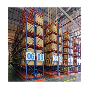 Heavy Duty VNA Pallet Racking System <strong>Very</strong> <strong>Narrow</strong> Aisle Warehouse Storage Rack with Floor Rail CE ISO Certified Factory - Product Image 4