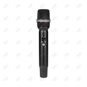 Micrófono Inalámbrico Profesional de Doble Canal EIF HD-1100, de Mano, con Bodypack XLR, Ligero, para Actuaciones en Escenario, Gran Venta - Product Image 3