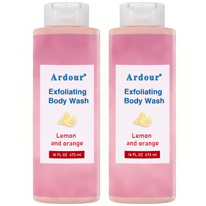 Private Label Whitening Refreshing Exfoliating Body Wash <b>Shower</b> Gel for Skin Care Remove Black Spots - Product Image 5