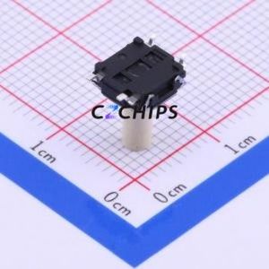 TL6120DF500QG Tactile Switch SMD,7.4x7.4mm Switch Single Pole Single Throw Round Button 5N Vertical Mount - Product Image 2