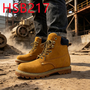 Botas de Seguridad ZYF Hua Singh con Suela de Goma Goodyear, de Cuero Repujado de Alta Gama, para Ambientes Húmedos, Modelo HSB141 - Product Image 4