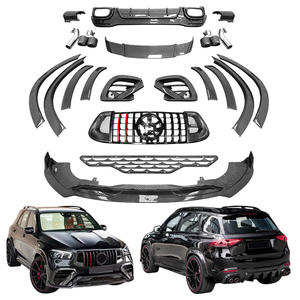 Brabu s Rocket 900 Style bodykit becquets à lèvre avant en fibre de carbone pour <span class=keywords><strong>Mercedes</strong></span> Benz GLE450 GLE53 GLE63 Coupé SUV - Product Image 4