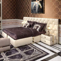 Cadre de lit de luxe Queen King Size Foshan Ensembles de meubles de chambre à coucher Lit King Size de luxe moderne