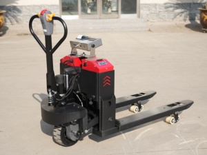 Transpalette électrique 2T avec balance numérique, batterie au plomb-acide, utilisation en entrepôt intérieur - Product Image 6