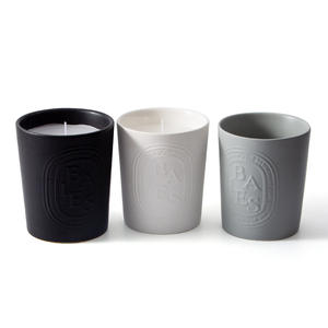 Vela Diptyque Baies en Vaso de Cerámica Cilíndrico, Porta Fragancias Vacío, Set de Regalo - Product Image 1