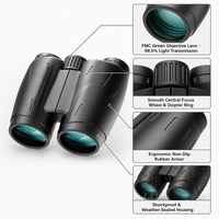 Jumelles professionnelles 25x30 avec grand oculaire, kit complet pour adultes, adaptateur pour téléphone, adaptateur pour trépied, étanches, compactes, manuelles, pour l'extérieur