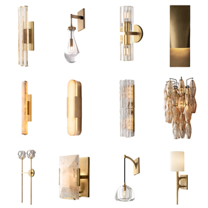 <span class=keywords><strong>Lampada</strong></span> da Parete in Cristallo e Alabastro di Lusso per Soggiorno e <span class=keywords><strong>Camera</strong></span> da Letto, Illuminazione Decorativa per la Casa, Luce di Design Personalizzabile - Product Image 1