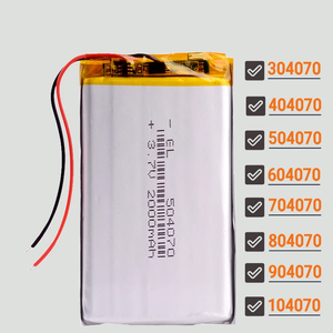 404070 504070 404070 604070 704070 804070 904070 104070 V <span class=keywords><strong>3</strong></span>.7 mAh baterai polimer Lithium Ion isi ulang dengan Pcm - Product Image 5