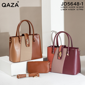 QAZA – Sacs à main et pochettes de luxe pour femme en cuir PU, ensemble de sacs fourre-tout, <span class=keywords><strong>sac</strong></span> à bandoulière célèbre, les dernières nouveautés pour femmes - Product Image 3