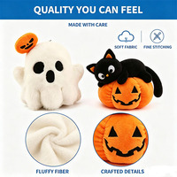Peluche d'Halloween, poupée fantôme à double tête, figurine mignonne et effrayante pour les fêtes à la maison