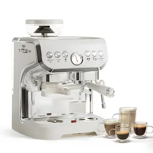 Máquina de café expreso semiautomática de cabeza única comercial profesional de 6.0L/cafetera Cappuccino Latte