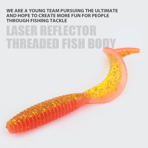 TGD Meilleur lot de 15 ou 30 <span class=keywords><strong>leurres</strong></span> <span class=keywords><strong>souples</strong></span> en PVC <span class=keywords><strong>pour</strong></span> la pêche en eau douce, appâts artificiels en silicone au goût de crevettes - Product Image 4