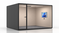 Studio de visioconférence intelligent préfabriqué moderne, insonorisé, modulaire, pour réunions