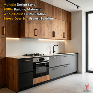 Meubles de <span class=keywords><strong>cuisine</strong></span> en <span class=keywords><strong>bois</strong></span> sur mesure avec évier, armoires de garde-manger modernes, îlot de <span class=keywords><strong>cuisine</strong></span> de luxe modulaire pour villa - Product Image 4