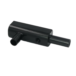 Conector de Eje Hexagonal de Aluminio Anodizado Negro Fresado por CNC Personalizado, Piezas de Posicionamiento de Cilindro y Pasador de Conexión Bidireccional - Product Image 2