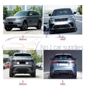 Accessoires de voiture Kit de carrosserie Conversion Kits de pare-chocs avant et arrière <span class=keywords><strong>Velar</strong></span> Upgrade <span class=keywords><strong>SVR</strong></span> Pour Range Rover 2017-2021 - Product Image 2