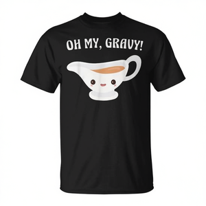 Camiseta Oh My Gravy Cute Kawaii con diseño de barco de salsa para el Día de Acción de Gracias - Product Image 2