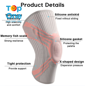 Top One Sports Silicone Gel Patella Pad Genouillère Compression Basketball Protecteurs Manches pour la Protection - Product Image 2
