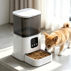 Smart Pet <b>Feeders</b> With Cameras Automatischer Futterspender Automatic Pet <b>Feeder</b> Wifi Anti-Overflow Food Outlet Design - Product Image 1