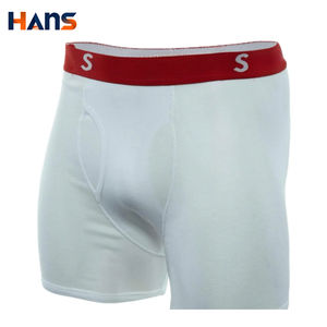Boxer da Uomo con Logo Personalizzato, Pantaloncini da Boxe in Cotone, Traspiranti e Comodi, Design Trendy in Bianco e Nero - Product Image 3