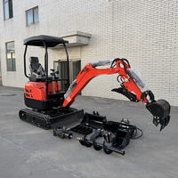 Nouvelle mini-excavatrice compacte de 2,5 tonnes avec moteur Kubota, machine à chenilles pour jardin et ferme