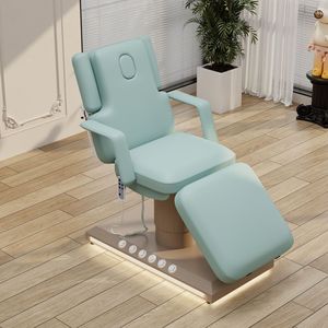 HOCHEY Multifunktion <span class=keywords><strong>massage</strong></span> bett Gesichts stuhl Klappbarer verstellbarer Spa Salon Beauty Bett Tattoo Wimpern Beauty Bett/Stuhl mit Hocker - Product Image 1