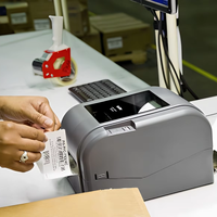 Brother-Impresora de etiquetas de código de barras de red de escritorio de transferencia térmica de 4 pulgadas, 203 Dpi, 6 IPS, estándar con USB, Ethernet serie