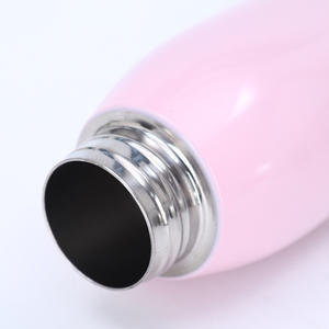 Dégradé de couleur 500ml Double paroi isolé sous vide blancs Bowling forme mince en acier inoxydable Thermos Sport bouteille d'eau - Product Image 4