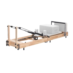 Portable Easy Move <strong>Folding</strong> Wood Wooden Reformer <strong>Pilates</strong> Machine with Box and Jump <strong>Board</strong> for Home Yoga Studio - Product Image 1
