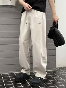 Pantalon de survêtement 100% coton pour hommes pantalon de survêtement taille haute long d'automne pantalon de jogging doux kaki chaîne costume <span class=keywords><strong>cardet</strong></span> pantalon teint uni pour hommes - Product Image 2