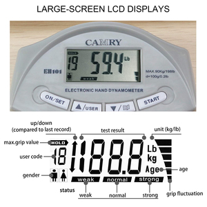 Máy Đo Lực Kế Cầm Tay Điện Tử Kỹ Thuật Số Phạm Vi Đo 198lbs/90KGs Máy Đo Độ Bền Kẹp Tự Động Chụp - Product Image 6