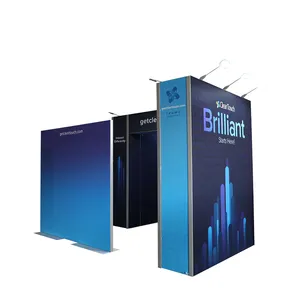 Exhibition Booth Stand Tradeshow Booth Stand Exhibition Banner Display 10X10 Tradeshow Modular Sealed Panel Wall Environment Friend Exhibit 10X20 Trade Show Booth